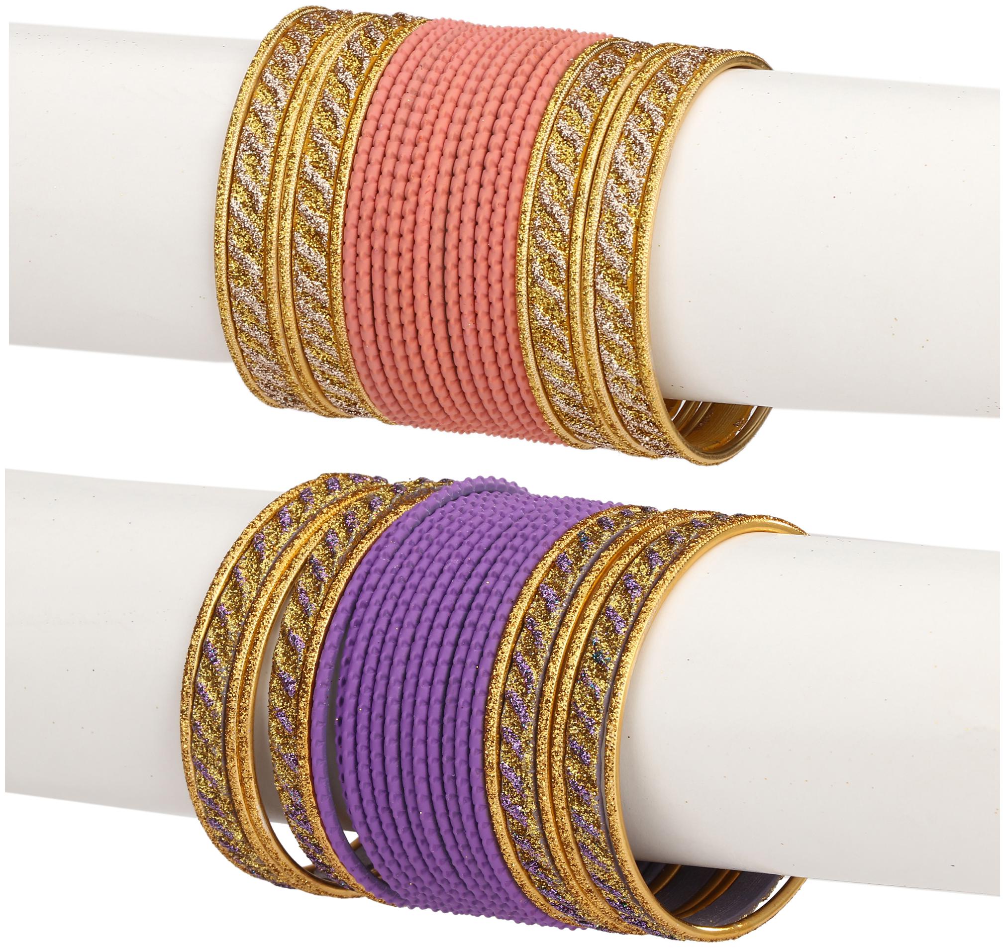 Somil Colorful Combo Of 2 Metal Bangle Set For Party And Daily Use 24 Bangle Each Color
Somil Colorful Combo Of 2 Metal Bangle Set For Party And Daily Use 24 Bangle Each Color