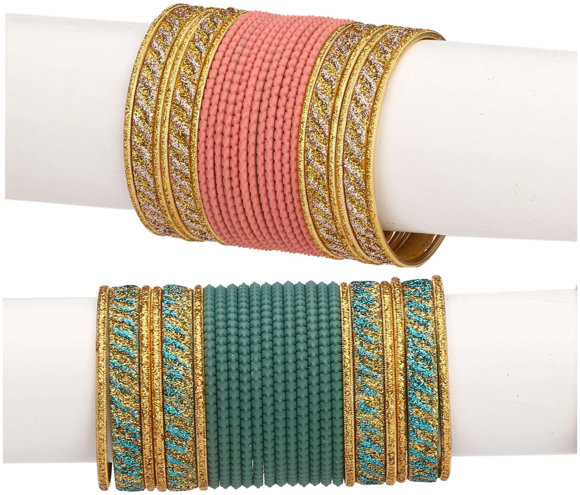 Somil Colorful Combo Of 2 Metal Bangle Set For Party And Daily Use 24 Bangle Each Color
Somil Colorful Combo Of 2 Metal Bangle Set For Party And Daily Use 24 Bangle Each Color