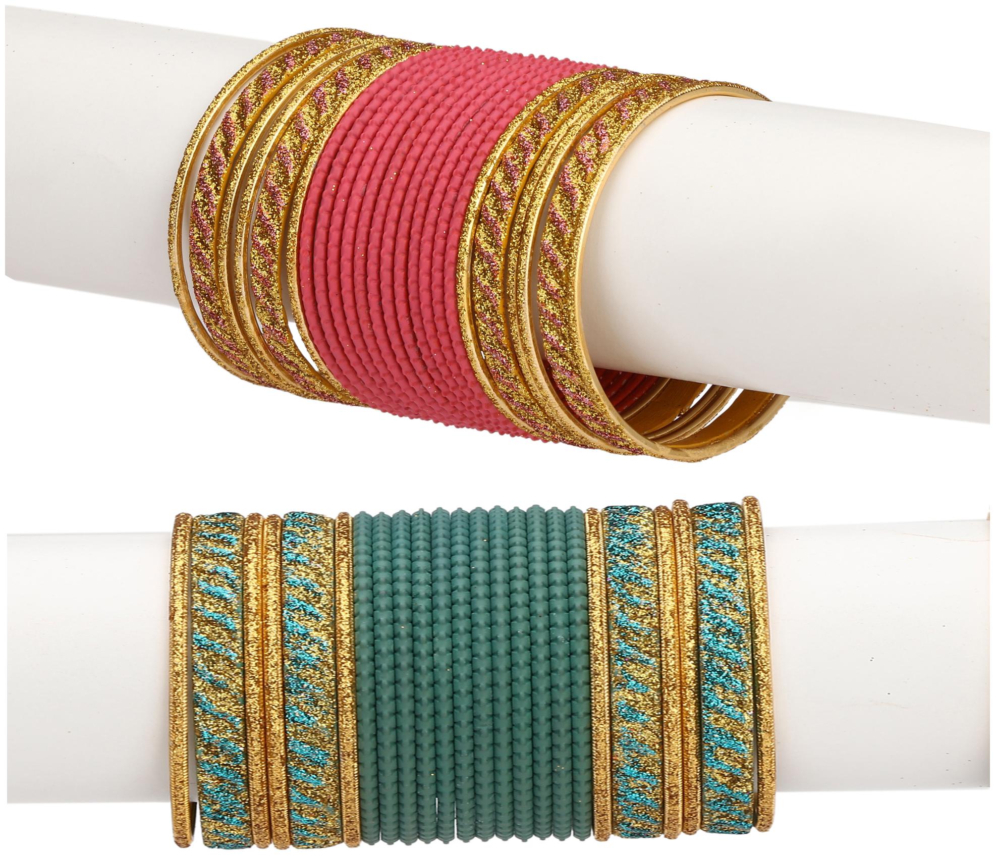 Somil Colorful Combo Of 2 Metal Bangle Set For Party And Daily Use 24 Bangle Each Color
Somil Colorful Combo Of 2 Metal Bangle Set For Party And Daily Use 24 Bangle Each Color