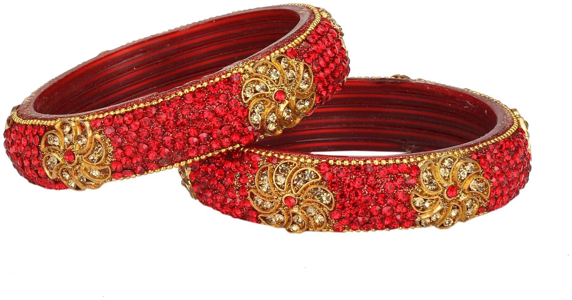 Somil Colorful Glass Kada Set Ornamented With Colorful Beads Stones ForTrendy Deiscgner Set Of Two With Safety Box-BB35
Somil Colorful Glass Kada Set Ornamented With Colorful Beads Stones ForTrendy Deiscgner Set Of Two With Safety Box-BB35
