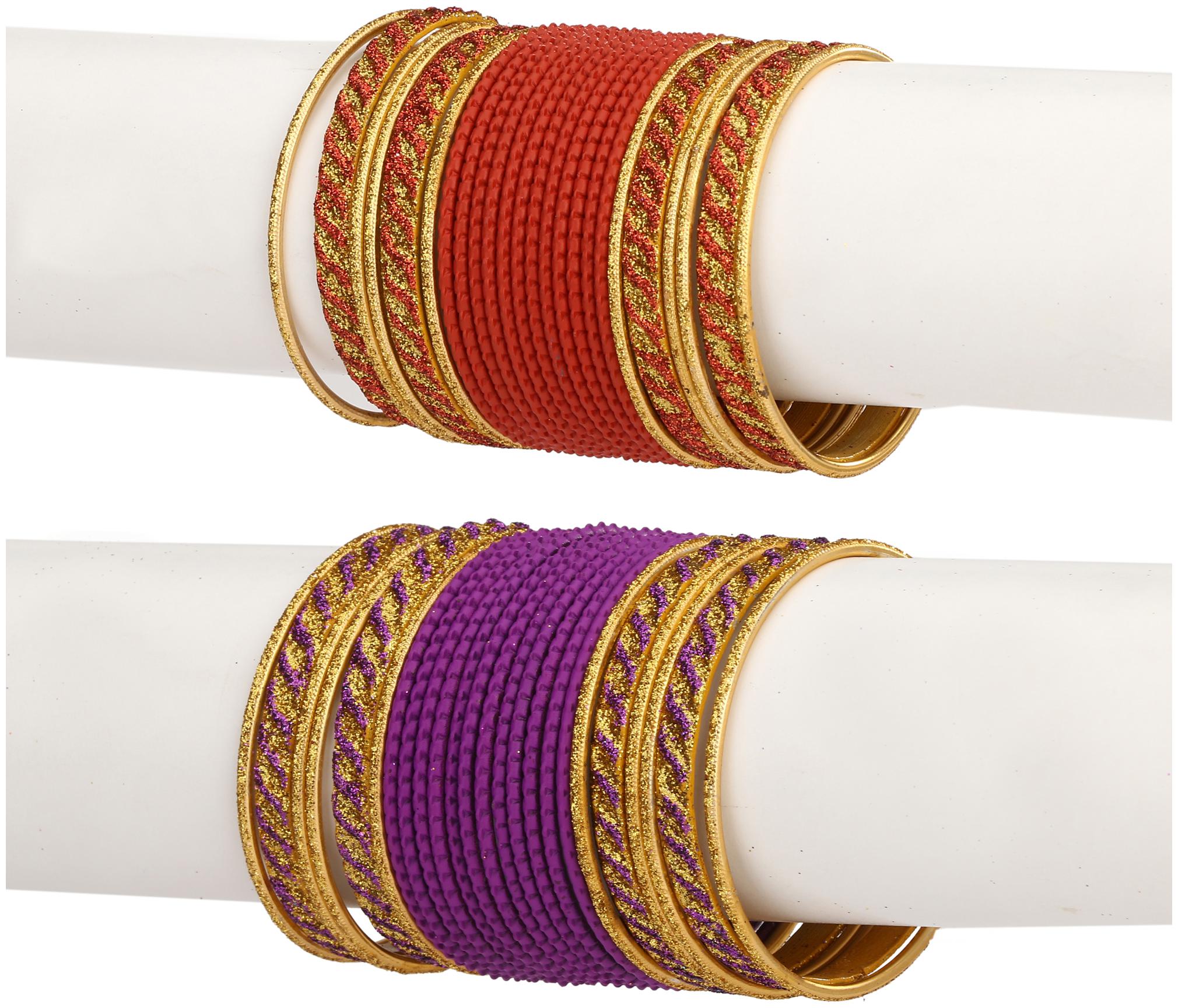 Somil Colorful Combo Of 2 Metal Bangle Set For Party And Daily Use 24 Bangle Each Color
Somil Colorful Combo Of 2 Metal Bangle Set For Party And Daily Use 24 Bangle Each Color