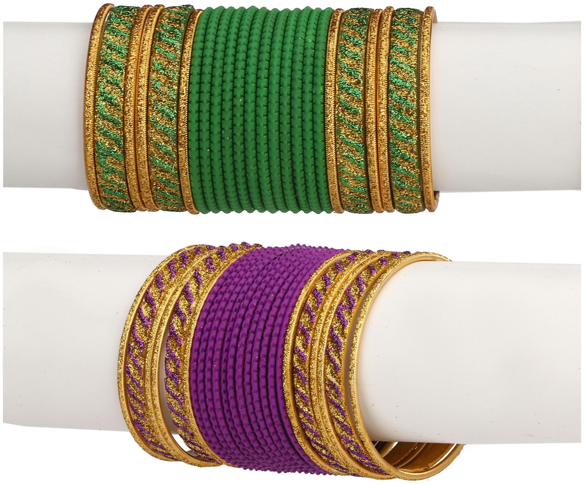 Somil Colorful Combo Of 2 Metal Bangle Set For Party And Daily Use 24 Bangle Each Color
Somil Colorful Combo Of 2 Metal Bangle Set For Party And Daily Use 24 Bangle Each Color