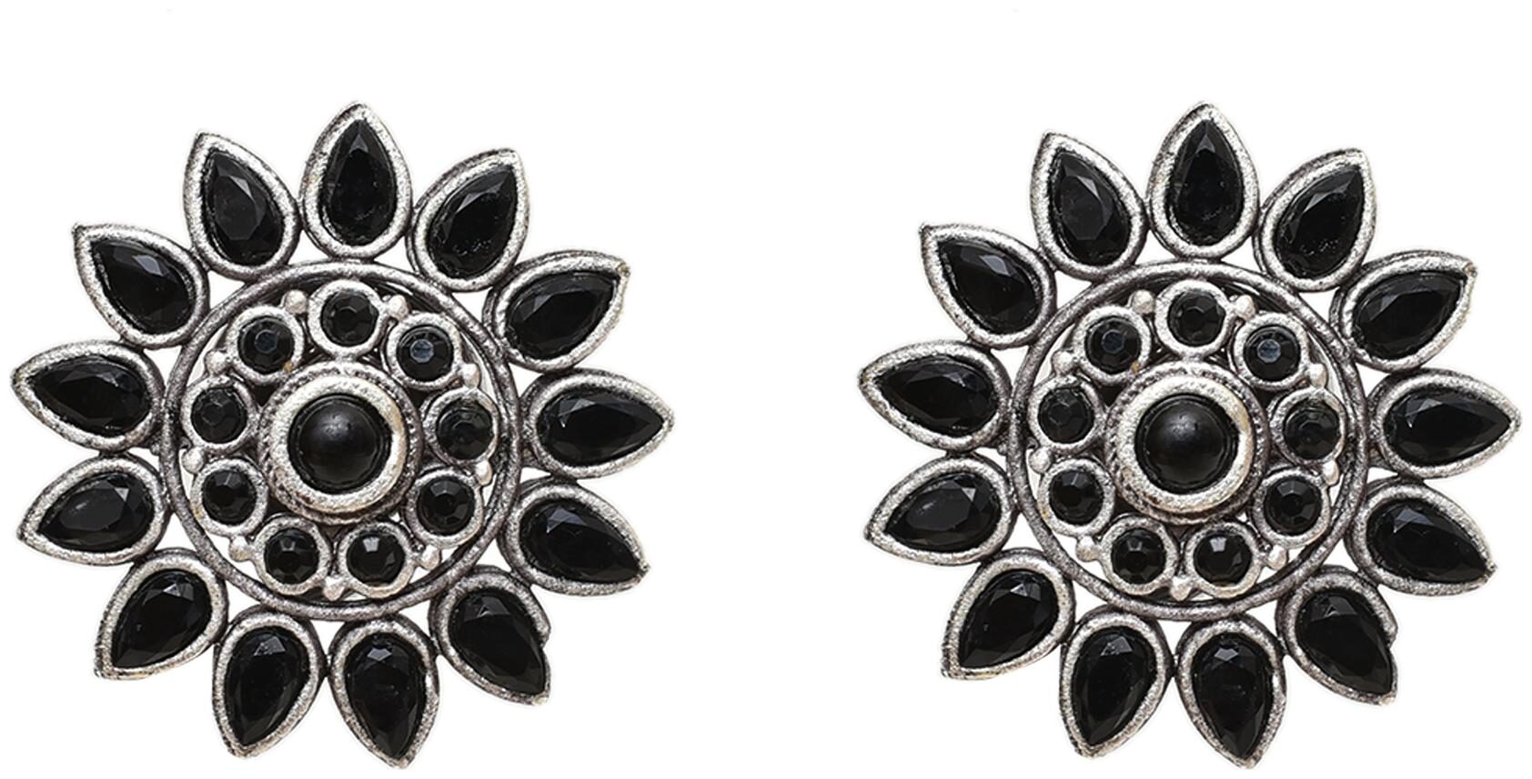 Sparkling Dazzle Premium Silver Oxidized Metal Stylish Stud Earrings For Women And Girls
Sparkling Dazzle Premium Silver Oxidized Metal Stylish Stud Earrings For Women And Girls