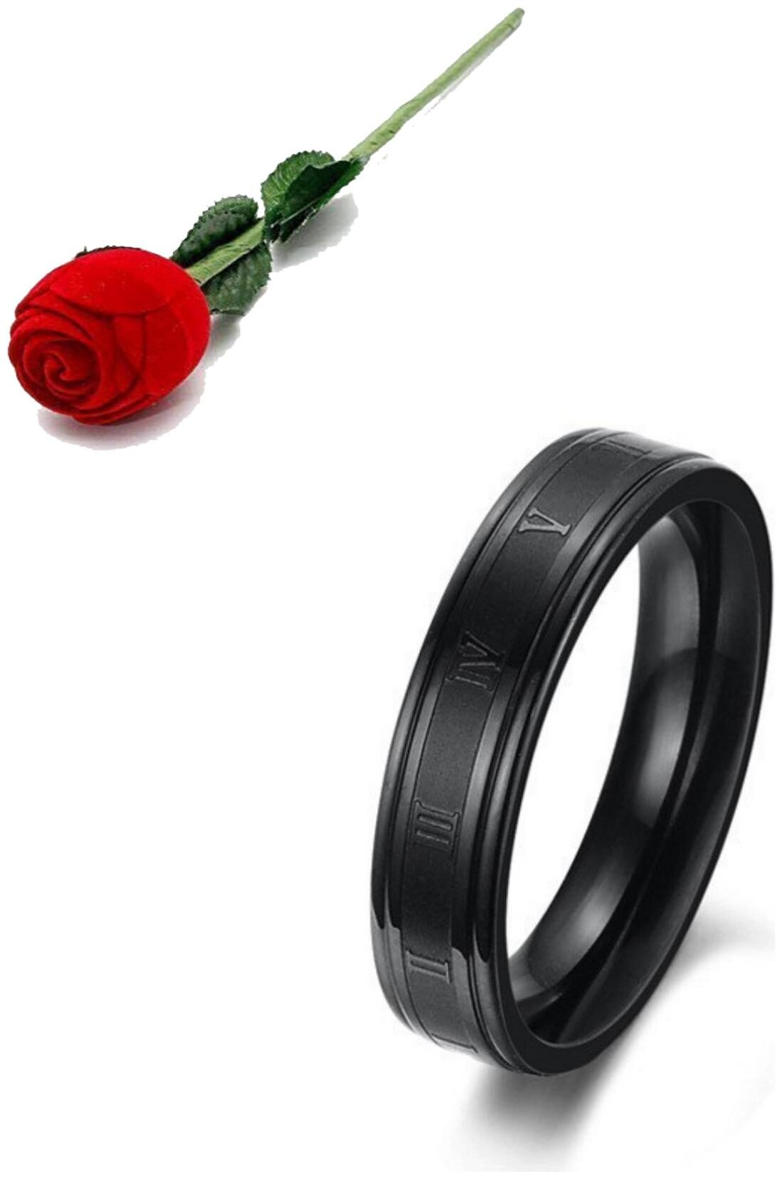 Stylish Teens Stylish Roman Number Stainless Steel Ring For Men Women (Black 6 0) With Rose Box Packing
Stylish Teens Stylish Roman Number Stainless Steel Ring For Men Women (Black 6 0) With Rose Box Packing