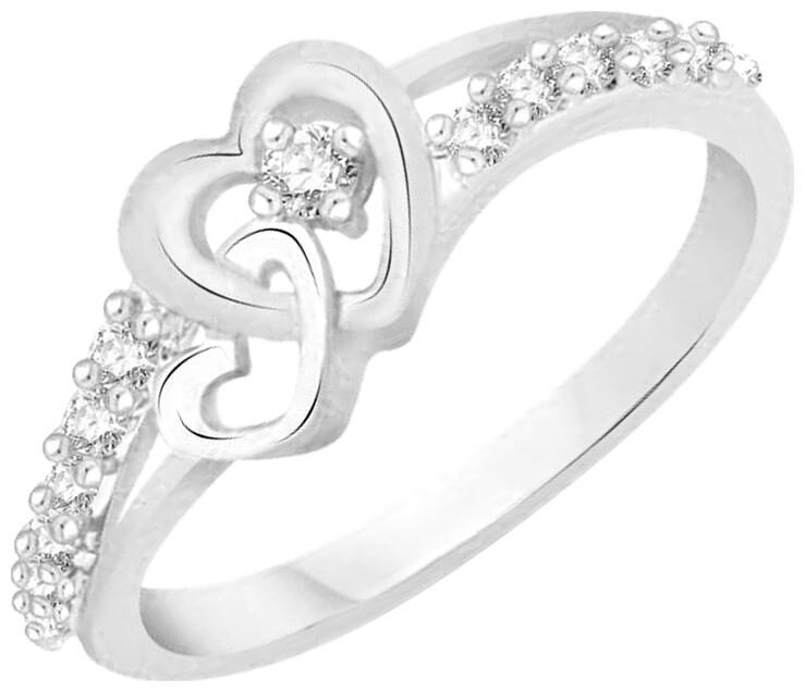 Sukai Jewels Bonded Couple Heart Rhodium Plated Alloy Brass Cubic Zirconia Finger Ring for Women Girls
Sukai Jewels Bonded Couple Heart Rhodium Plated Alloy Brass Cubic Zirconia Finger Ring for Women Girls