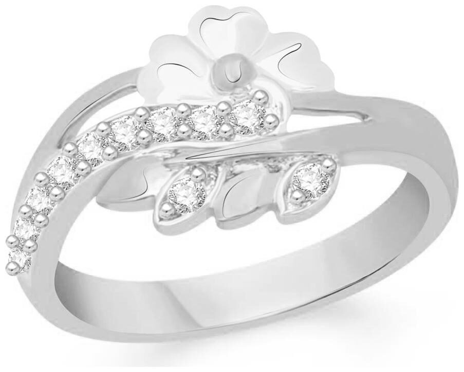 Sukai Jewels Floral Solitaire Rhodium Plated Alloy Brass Cubic Zirconia Finger Ring For Women Girls
Sukai Jewels Floral Solitaire Rhodium Plated Alloy Brass Cubic Zirconia Finger Ring For Women Girls