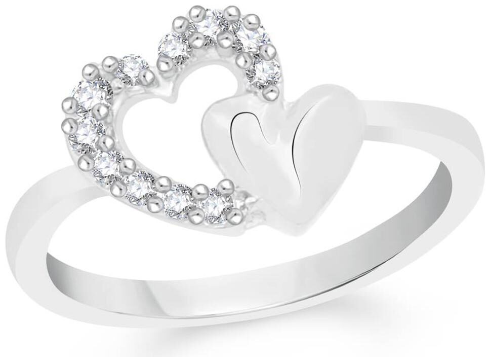 Sukai Jewels Couple Heart Rhodium Plated Alloy Brass Cubic Zirconia Finger Ring For Women Girls
Sukai Jewels Couple Heart Rhodium Plated Alloy Brass Cubic Zirconia Finger Ring For Women Girls
