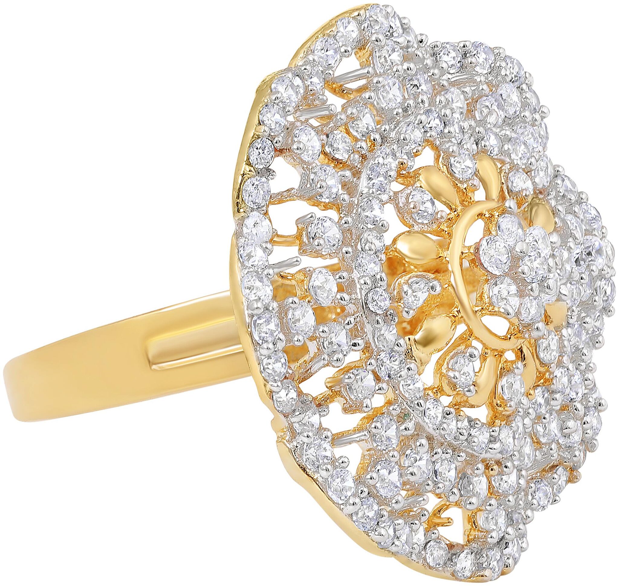 SUKAI JEWELS Elegant Flower Design Coctail Adjustable Ring for Women
SUKAI JEWELS Elegant Flower Design Coctail Adjustable Ring for Women