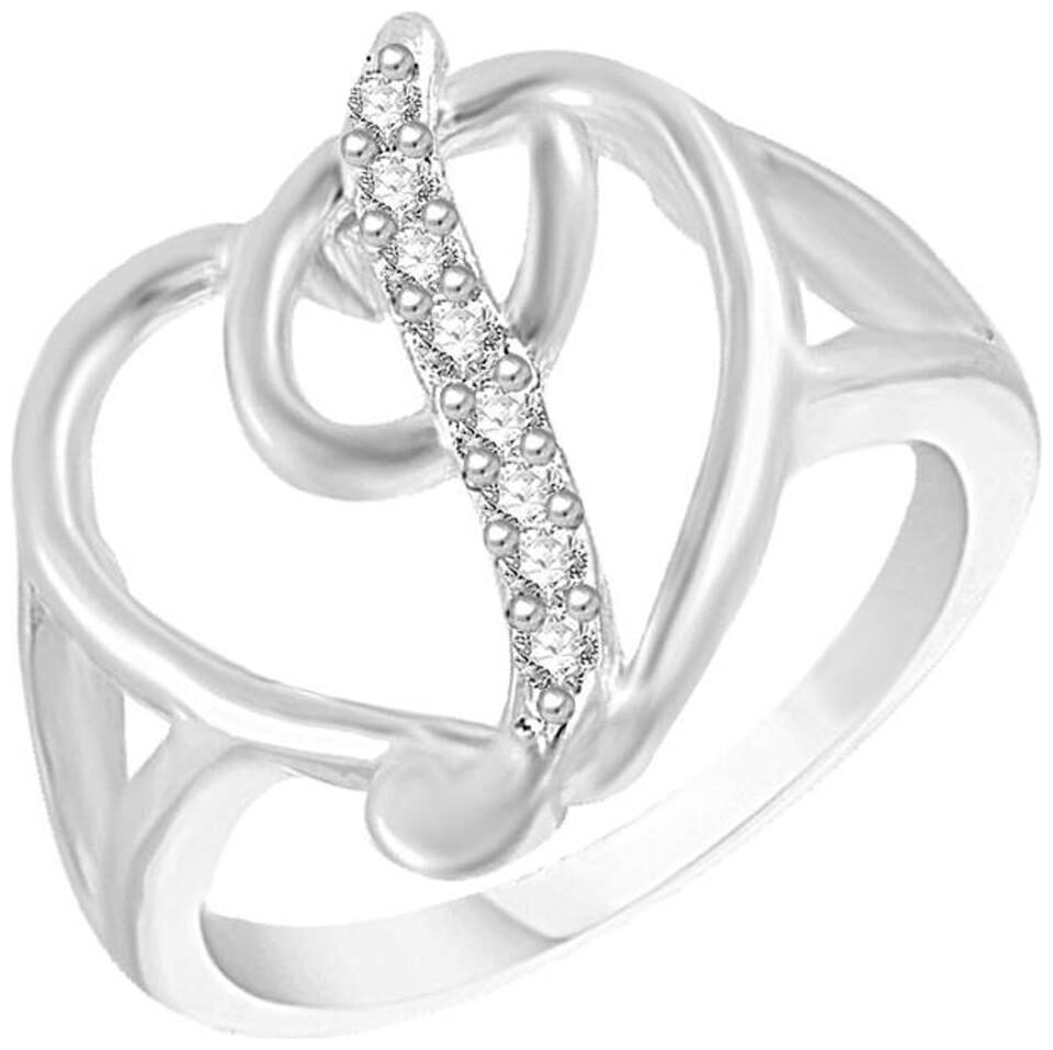 Sukai Jewels Intial I Heart Rhodium Plated Brass Cubic Zirconia Finger Ring for Women Girls
Sukai Jewels Intial I Heart Rhodium Plated Brass Cubic Zirconia Finger Ring for Women Girls