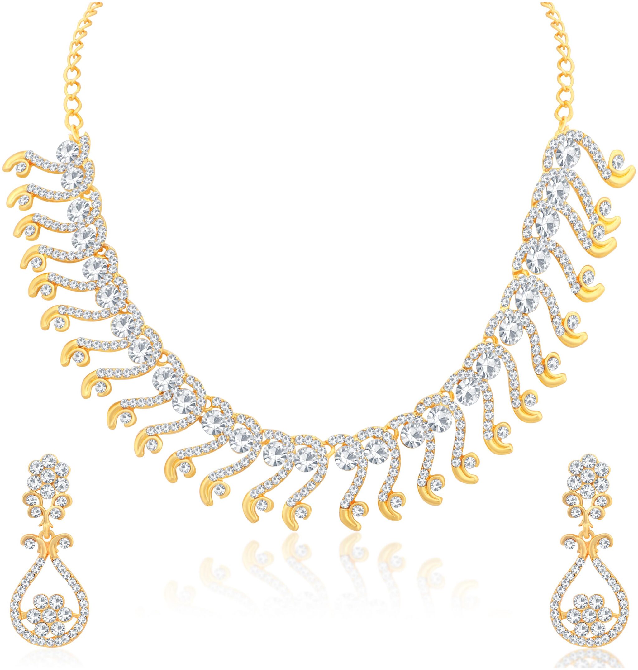 Sukkhi Dazzling Gold Plated Choker Necklace Set for Women
Sukkhi Dazzling Gold Plated Choker Necklace Set for Women