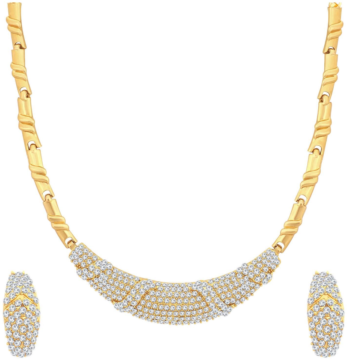 Sukkhi Equisite Mehandi Gold Plated Wedding Jewellery Austrian Diamond Necklace Set for Women
Sukkhi Equisite Mehandi Gold Plated Wedding Jewellery Austrian Diamond Necklace Set for Women