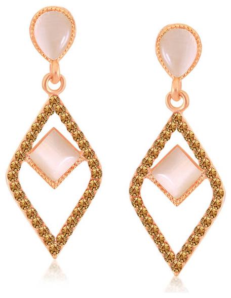 Sukkhi Ravishing Rose Gold Plated LCT Stone Diamond Shaped Dangle Earrings For Women
Sukkhi Ravishing Rose Gold Plated LCT Stone Diamond Shaped Dangle Earrings For Women