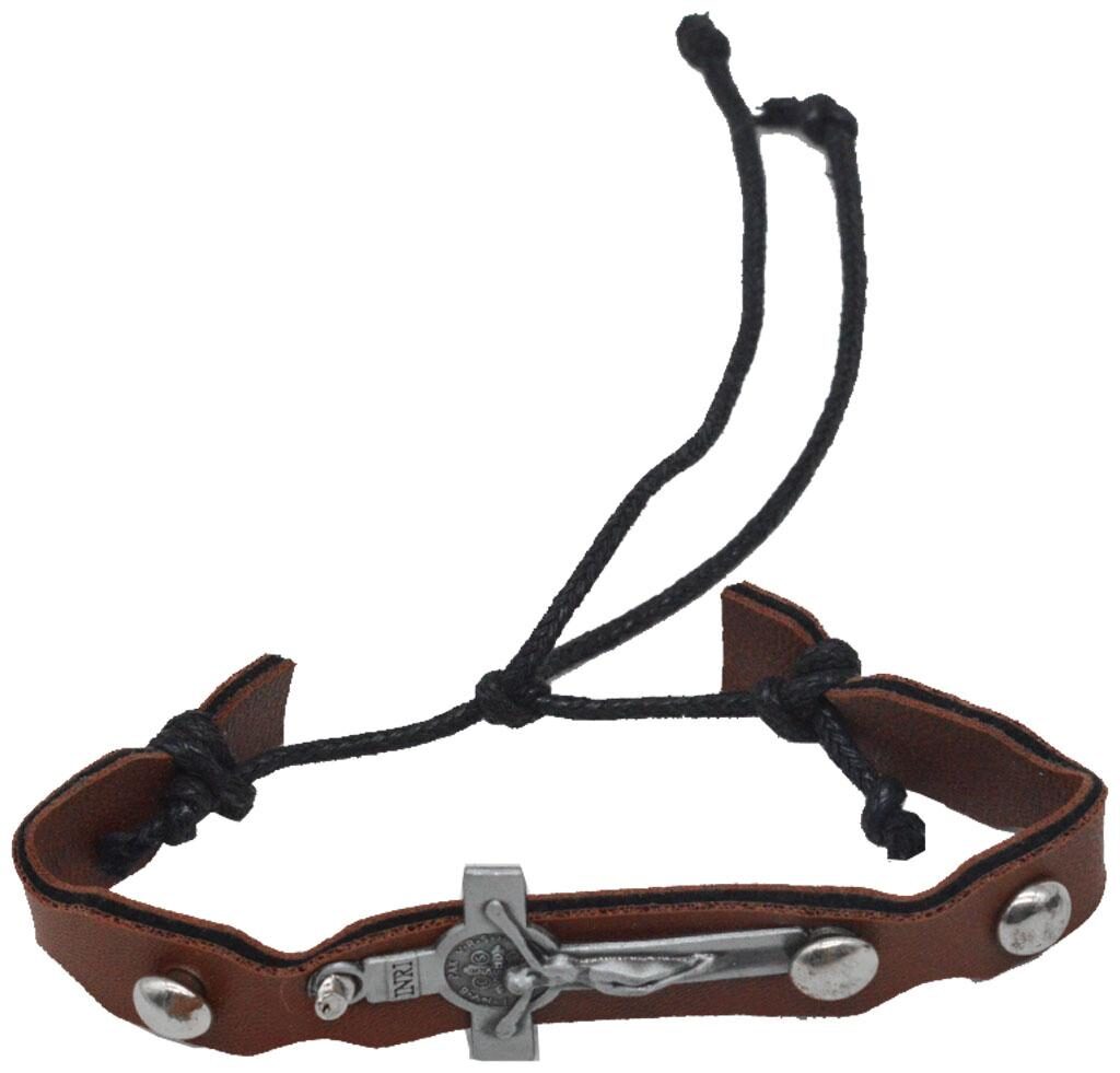 Sullery Religious Christian Sideways Jesus Cross Brown Leather Metal Bracelet For Mens
Sullery Religious Christian Sideways Jesus Cross Brown Leather Metal Bracelet For Mens