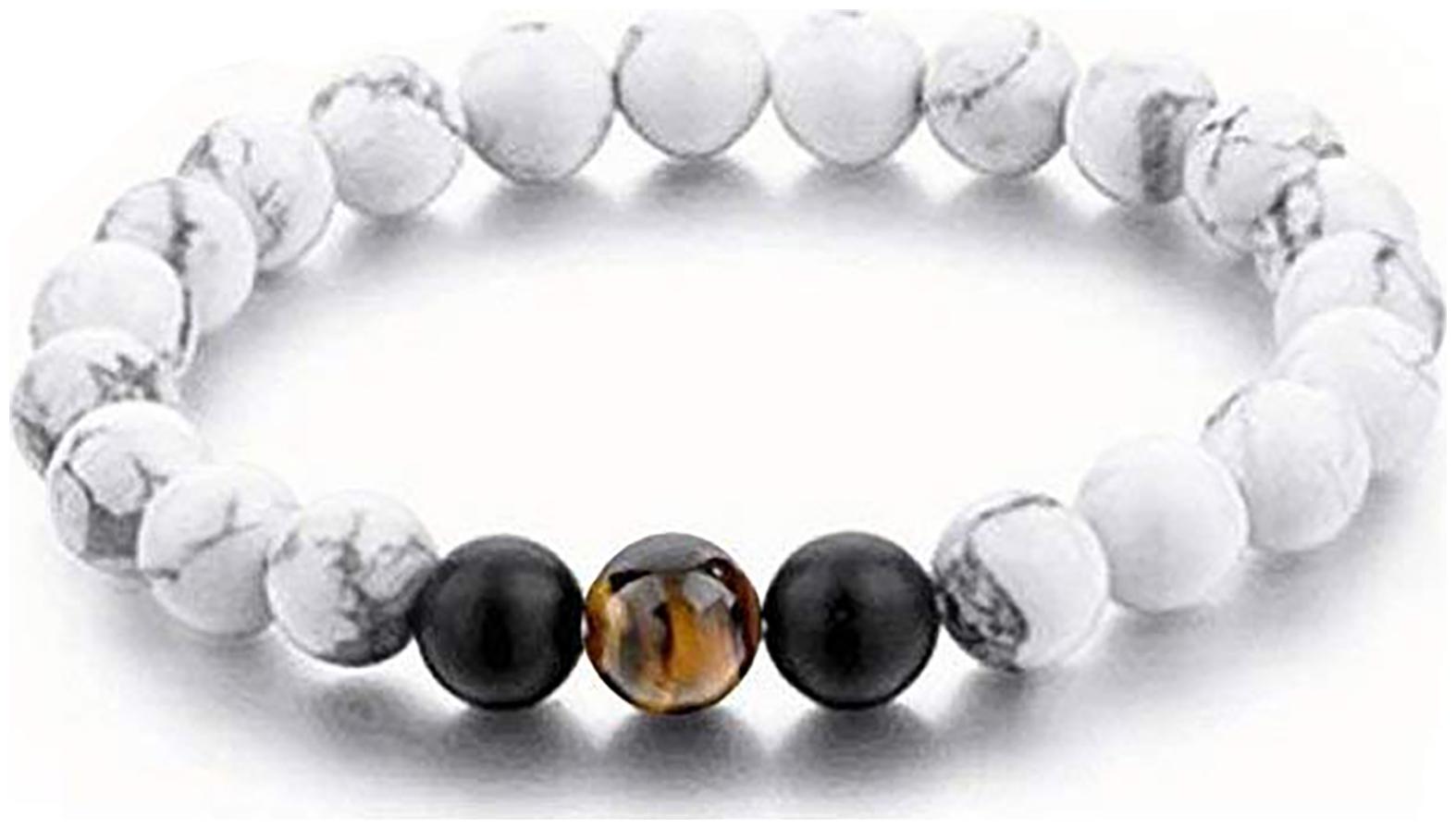 The Jewelbox Certified Natural Tiger Eye Onyx Howlite Beads Glossy Stretchable Distance Bracelet Girls Women
The Jewelbox Certified Natural Tiger Eye Onyx Howlite Beads Glossy Stretchable Distance Bracelet Girls Women