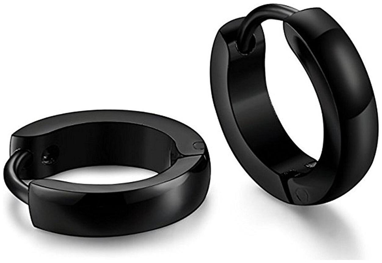ZIVOM Slim 316L Surgical Stainless Steel Black Silver Rhodium Huggie Hoop Bali Earring Pair Boys Men
ZIVOM Slim 316L Surgical Stainless Steel Black Silver Rhodium Huggie Hoop Bali Earring Pair Boys Men