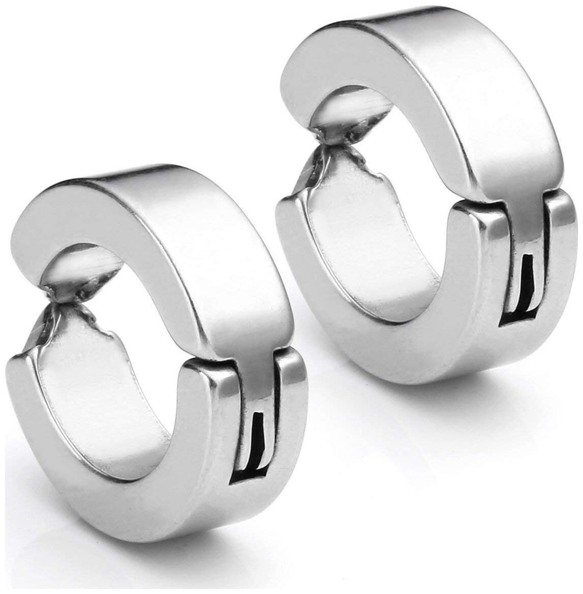 The Jewelbox 316L Surgical Stainless Steel Rhodium Silver Non-Piercing Hoop Bali Openable Earring Pair Boys Men
The Jewelbox 316L Surgical Stainless Steel Rhodium Silver Non-Piercing Hoop Bali Openable Earring Pair Boys Men