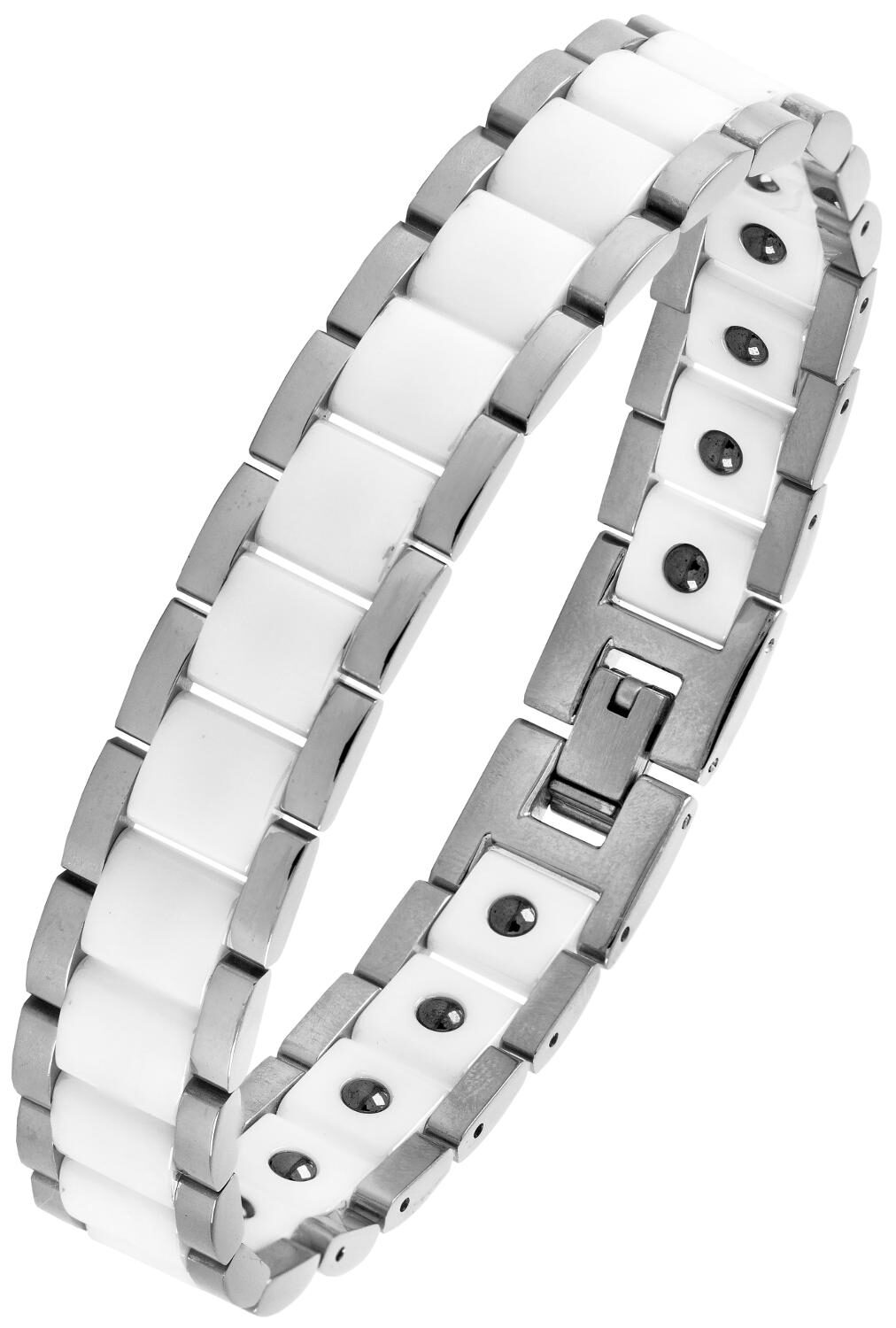 The Jewelbox White Ceramic Silver Plated 316L Surgical Stainless Steel Bracelet For Boys Men
The Jewelbox White Ceramic Silver Plated 316L Surgical Stainless Steel Bracelet For Boys Men
