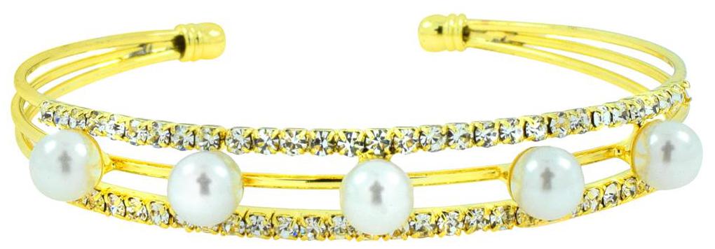 ZIVOM Super Light Weight Gold Plated Pearl American Diamond CZ Cudd Kada Bangle Bracelet
ZIVOM Super Light Weight Gold Plated Pearl American Diamond CZ Cudd Kada Bangle Bracelet