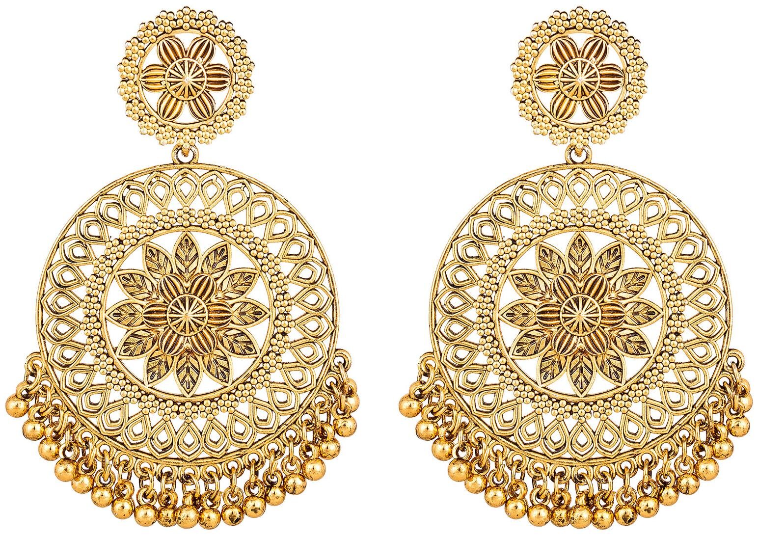 Vermont Afghani Tribal Oxidised Black Metal Gold Plated Chandlier Earrings for Women and Girls
Vermont Afghani Tribal Oxidised Black Metal Gold Plated Chandlier Earrings for Women and Girls