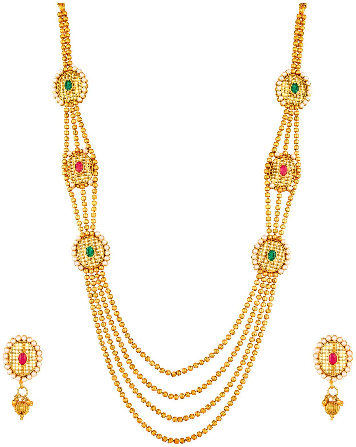Vermont Latest Trendy Designer Pearl American Diamond Gold Plated Heavy Work Stylish Necklace Set For Women Girls
Vermont Latest Trendy Designer Pearl American Diamond Gold Plated Heavy Work Stylish Necklace Set For Women Girls