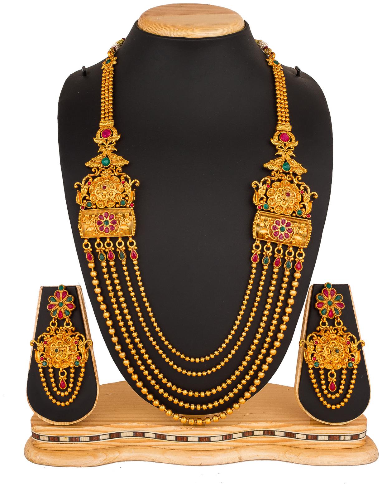 Vermont Latest Trendy American Diamond Gold Plated Stylish Multi Strand Jewellery Set For Women Girls
Vermont Latest Trendy American Diamond Gold Plated Stylish Multi Strand Jewellery Set For Women Girls