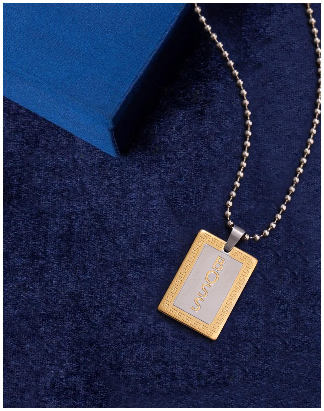 Voylla Faith and Trust Dual Plated Boss Pendant