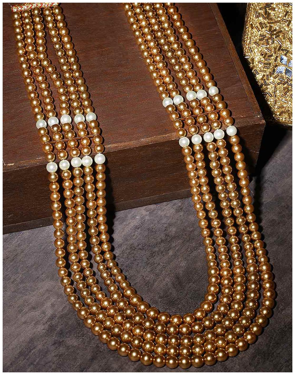 Voylla Groom Jewellery Layered Pearls Necklace
Voylla Groom Jewellery Layered Pearls Necklace