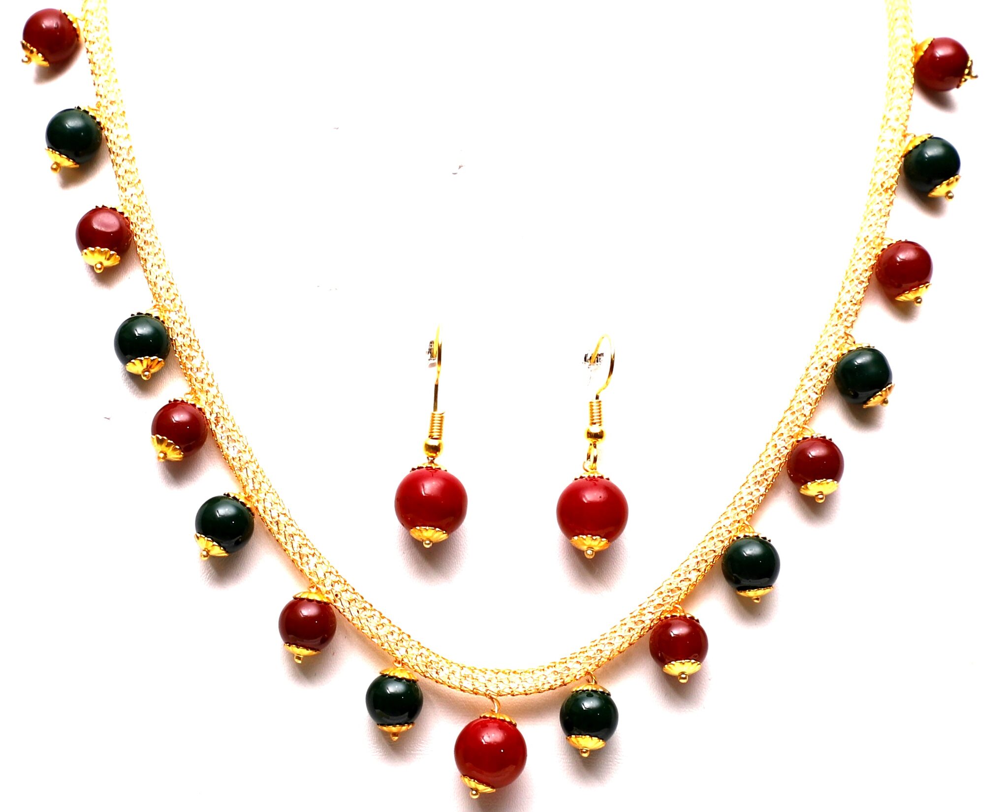 VSASA S DAZZLING SOBRE ELEGANT GOLD PLATED MULTI COLOURED BEADS NECKLACE WITH CRYSTAL EMBEDDED MALA WITH EARRINGS
VSASA S DAZZLING SOBRE ELEGANT GOLD PLATED MULTI COLOURED BEADS NECKLACE WITH CRYSTAL EMBEDDED MALA WITH EARRINGS
