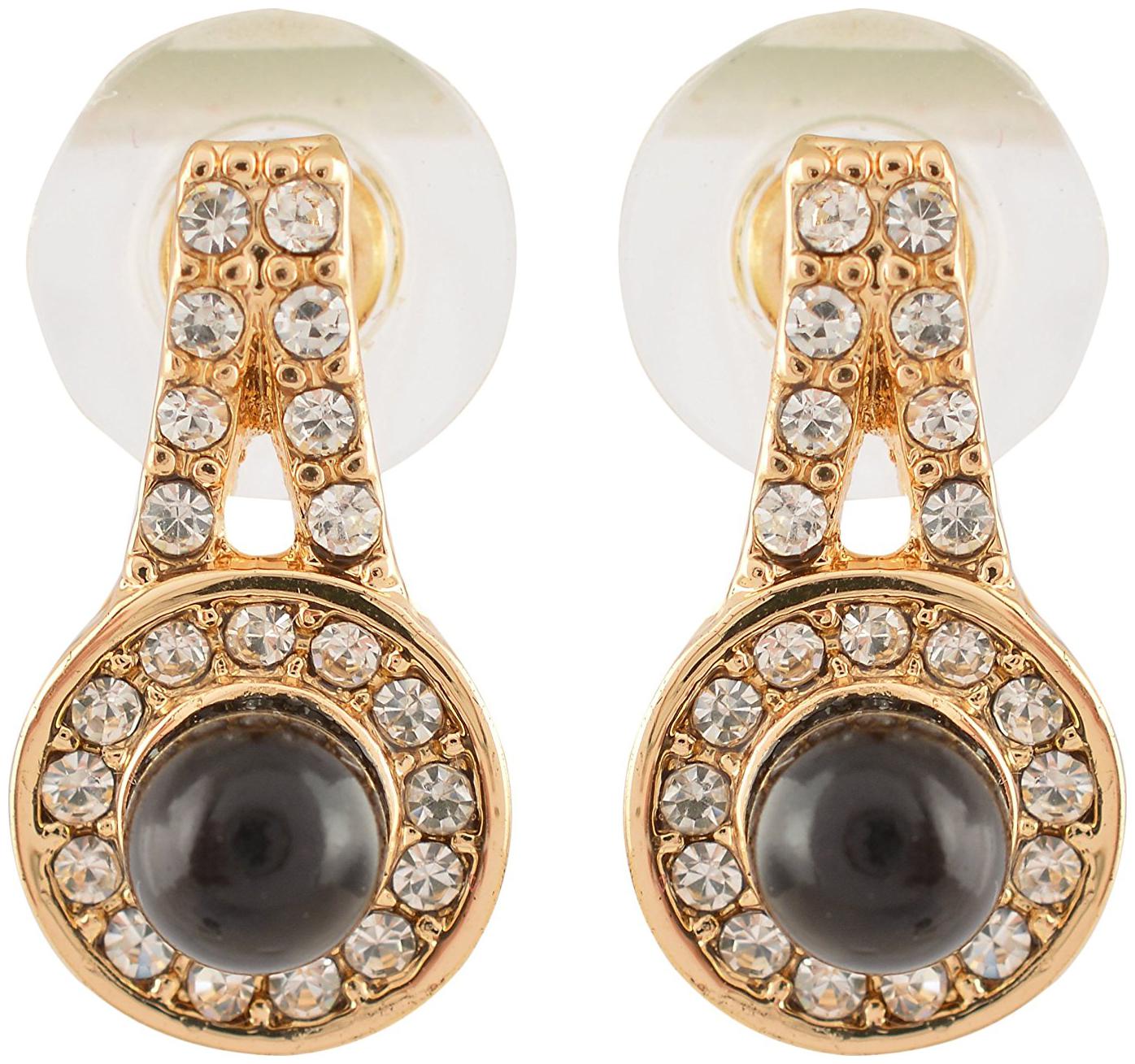 Womens Earring Gold Black Metal Stud Earrings for Women (CEARRING204) By the Roma Brothers
Womens Earring Gold Black Metal Stud Earrings for Women (CEARRING204) By the Roma Brothers