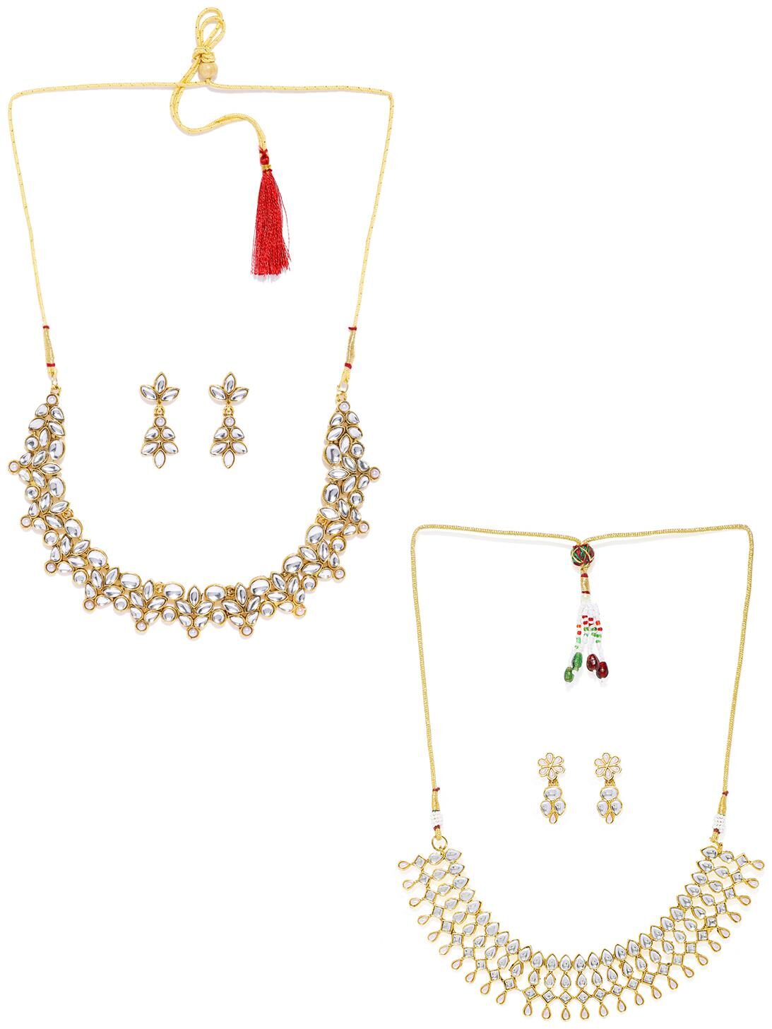Zaveri Pearls Combo of 2 Modish Traditional Kundan Necklace set -ZPFK9058
Zaveri Pearls Combo of 2 Modish Traditional Kundan Necklace set -ZPFK9058