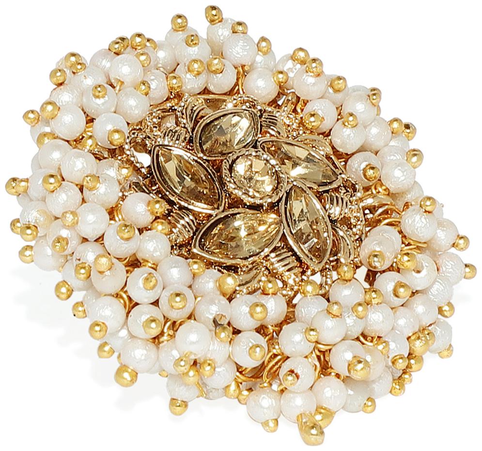 Zaveri Pearls Ethnic Gold Tone Embellished With Pearls Finger Ring For Women-ZPFK7682
Zaveri Pearls Ethnic Gold Tone Embellished With Pearls Finger Ring For Women-ZPFK7682