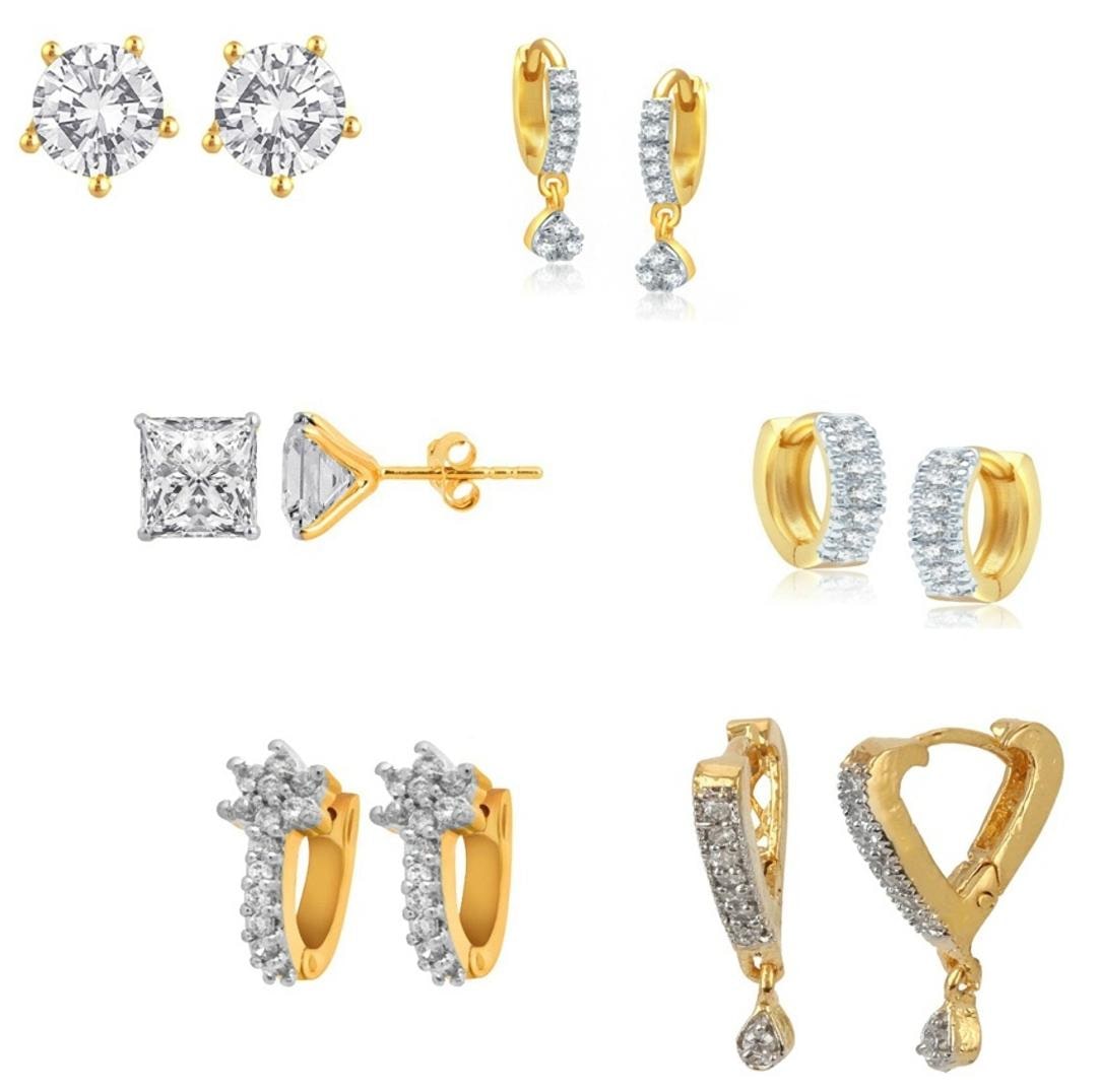Zeneme Combo Precious collection of Gold plated Hoop Earrings Jewellery For Women Girls
Zeneme Combo Precious collection of Gold plated Hoop Earrings Jewellery For Women Girls