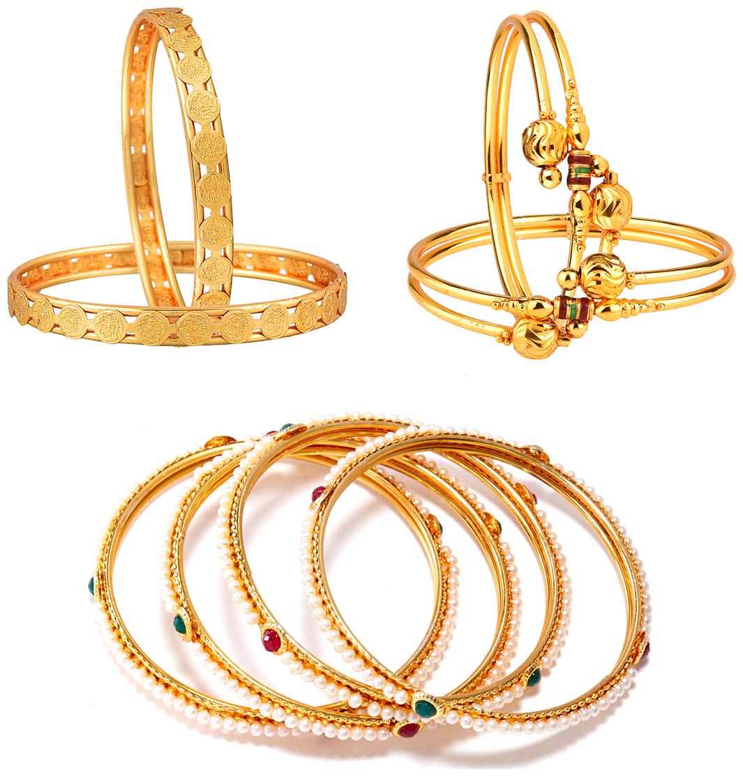 Zeneme Designer Victoria Bangles Pearls Bangles Trendy Gold Plated And Coinage Bangles
Zeneme Designer Victoria Bangles Pearls Bangles Trendy Gold Plated And Coinage Bangles