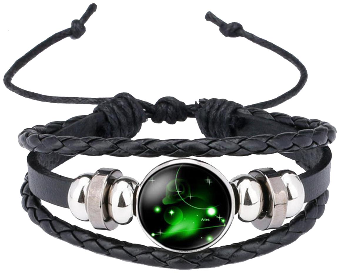 ZIVOM Stylish Aries 12 Constellation Zodiac Star Good Luck Braided 100 Genuine Black Leather Wrist Band Strand Bracelet Birthday Gift Men Women
ZIVOM Stylish Aries 12 Constellation Zodiac Star Good Luck Braided 100 Genuine Black Leather Wrist Band Strand Bracelet Birthday Gift Men Women