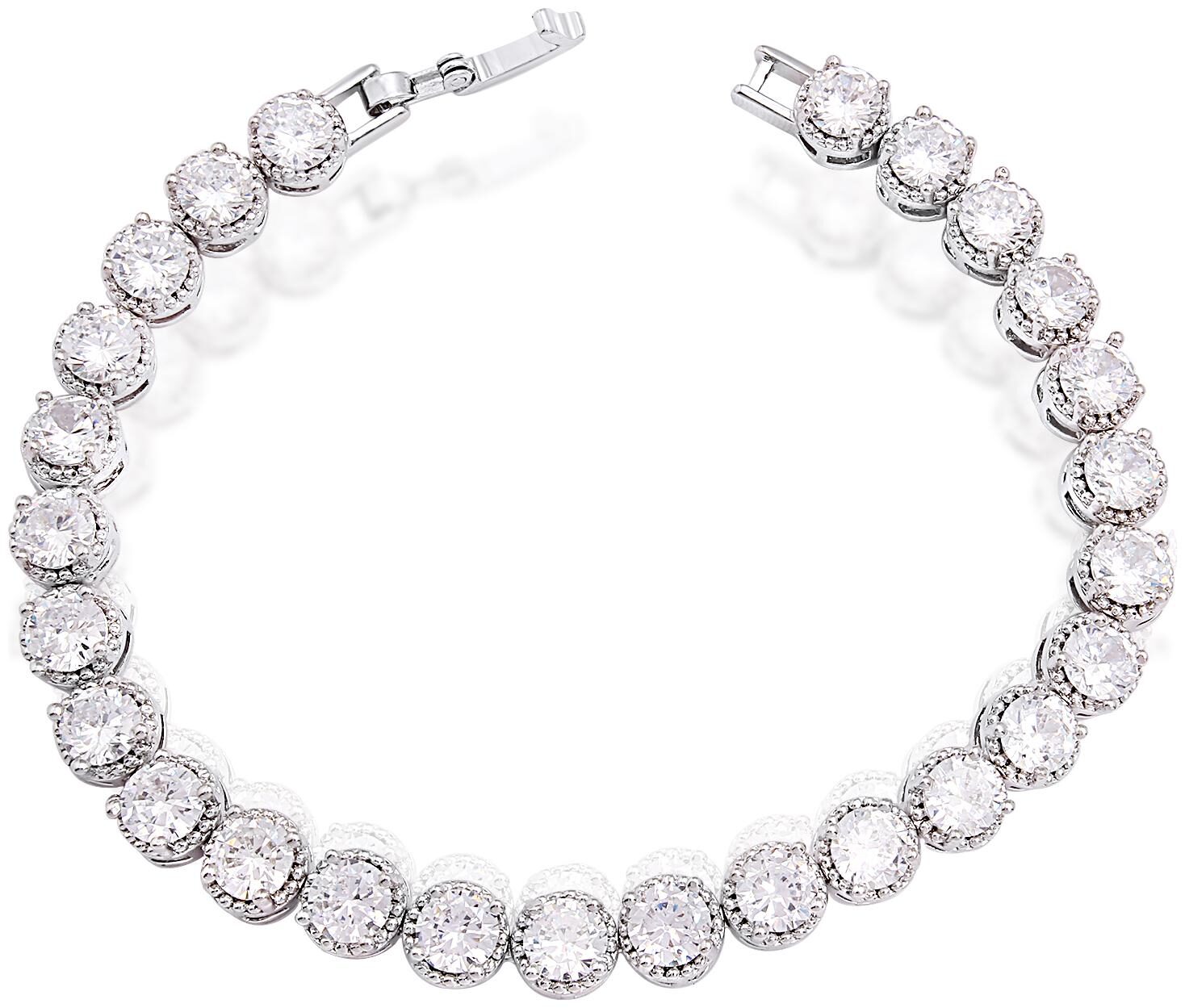 ZIVOM Stylish Italian Glossy Silver Rhodium Aaa Grade Cz American Diamond Brass Bracelet Girls Women
ZIVOM Stylish Italian Glossy Silver Rhodium Aaa Grade Cz American Diamond Brass Bracelet Girls Women