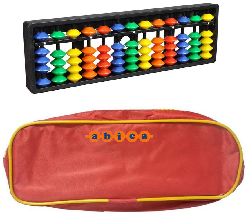 Abica Abacus math learning kit for kids 13 rod multi color with pouch ( pack of 2 )
Abica Abacus math learning kit for kids 13 rod multi color with pouch ( pack of 2 )