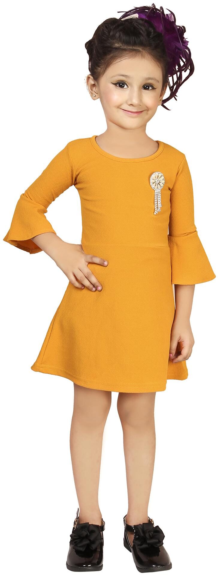 Addyvero Yellow Cotton Blend 3 4th Sleeves Above Knee Princess Frock ( Pack of 1 )
Addyvero Yellow Cotton Blend 3 4th Sleeves Above Knee Princess Frock ( Pack of 1 )