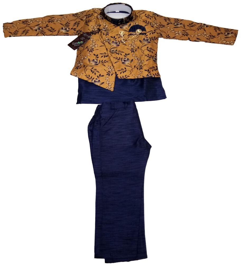 AZAD DYEING Kids Festival Season Special Suit with Printed Waistcoat for Baby Boys (Brown Blue)
AZAD DYEING Kids Festival Season Special Suit with Printed Waistcoat for Baby Boys (Brown Blue)