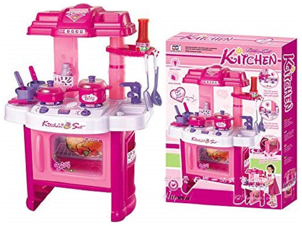 Battery Operated Beauty Kitchen Appliance Cooking Play Set with Lights Sound ( 24 pcs)
Battery Operated Beauty Kitchen Appliance Cooking Play Set with Lights Sound ( 24 pcs)