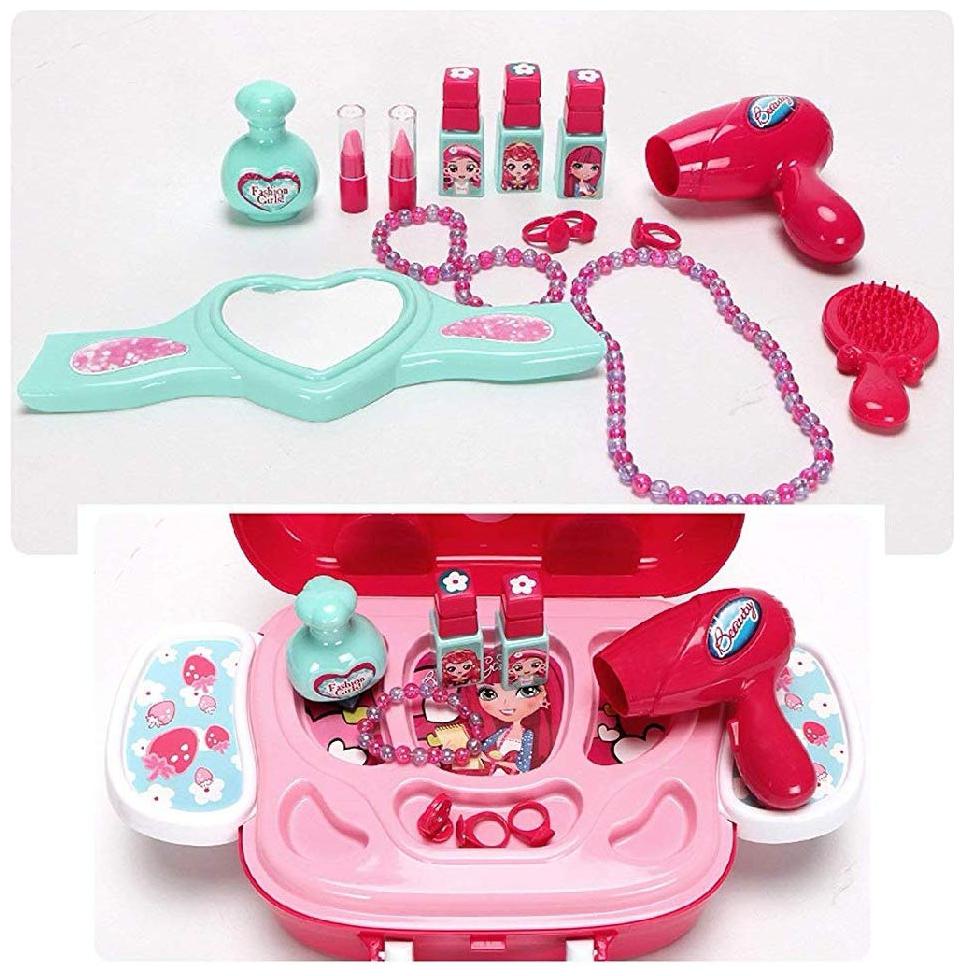 BN ENTERPRISE Beauty Make up case and Cosmetic Set Suitcase with Makeup Accessories for Children Girls
BN ENTERPRISE Beauty Make up case and Cosmetic Set Suitcase with Makeup Accessories for Children Girls