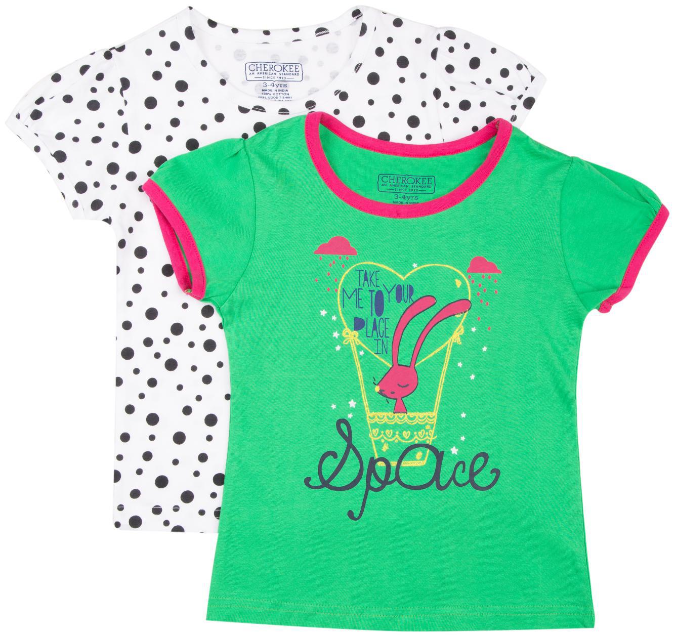 CHEROKEE Girl Cotton Printed T shirt - Multi