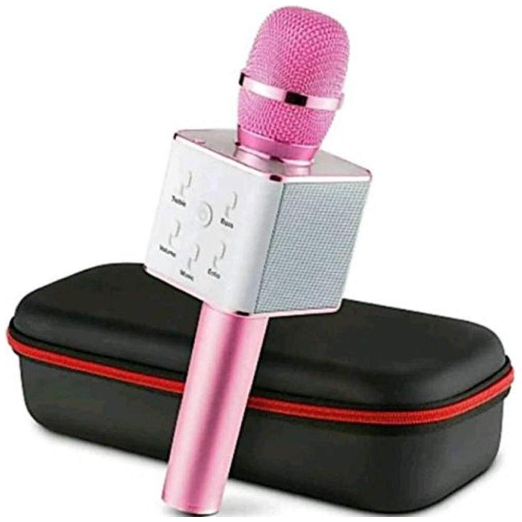 Crystal Digital Wireless Karaoke Mic Q7 With Attach Bluetooth Speaker And Echo Function 2600 mAh Battery (Pink)
Crystal Digital Wireless Karaoke Mic Q7 With Attach Bluetooth Speaker And Echo Function 2600 mAh Battery (Pink)