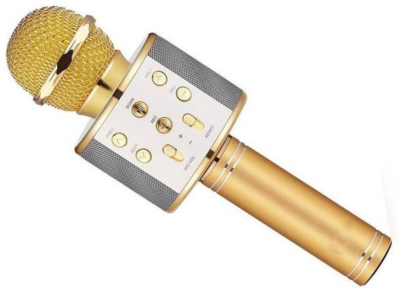 Crystal Digital W858 Mic Wireless Bluetooth ORIGINAL Karaoke Singing Mic Speaker Handheld Player Microphone (Gold)
Crystal Digital W858 Mic Wireless Bluetooth ORIGINAL Karaoke Singing Mic Speaker Handheld Player Microphone (Gold)