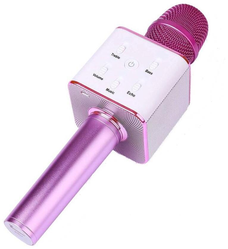 Crystal Digital Wireless Karaoke Mic Q7 With Attach Bluetooth Speaker And Echo Function 2600 mAh Battery Aux And Usb Cables (Pink)
Crystal Digital Wireless Karaoke Mic Q7 With Attach Bluetooth Speaker And Echo Function 2600 mAh Battery Aux And Usb Cables (Pink)