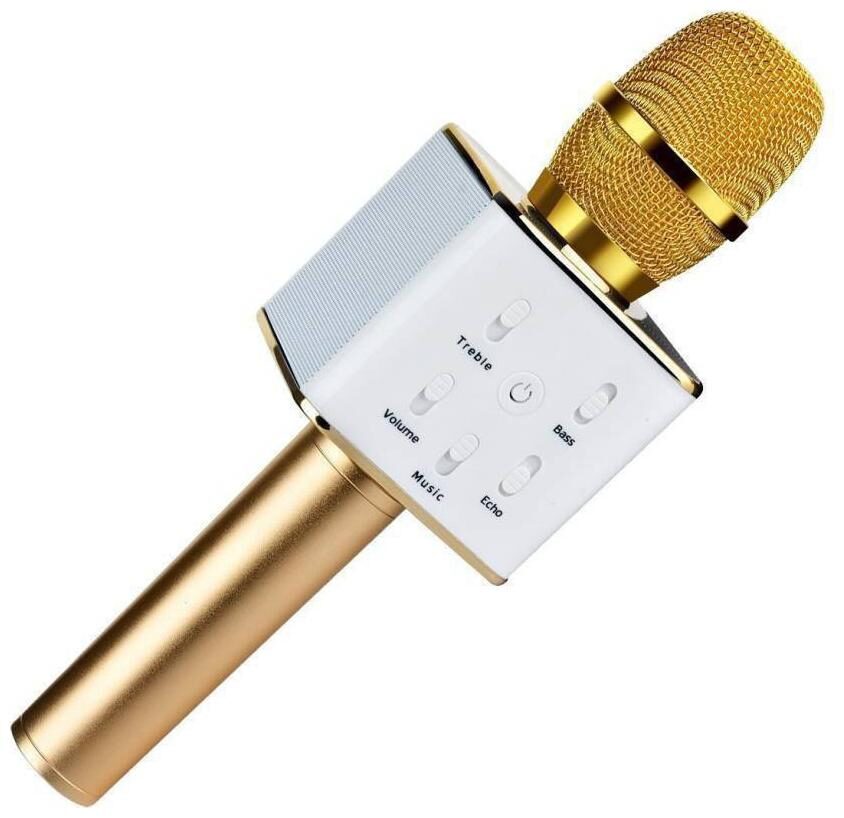 CHG Q7 Compatible With Samsung Smartphones Microphone Wireless Portable Handheld Singing Machine Microphone Mic Gold
CHG Q7 Compatible With Samsung Smartphones Microphone Wireless Portable Handheld Singing Machine Microphone Mic Gold