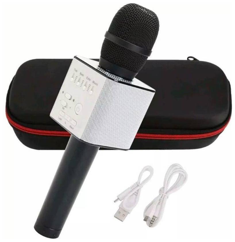 CHG Wireless Karaoke Mic Q7 With Attach Bluetooth Speaker And Echo Function 2600 mAh Battery (Black)
CHG Wireless Karaoke Mic Q7 With Attach Bluetooth Speaker And Echo Function 2600 mAh Battery (Black)