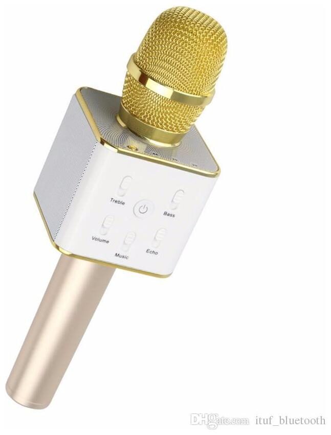 CHG Microphone Wireless Portable Handheld Singing Machine Condenser Microphones Mic And Bluetooth Speaker Q7
CHG Microphone Wireless Portable Handheld Singing Machine Condenser Microphones Mic And Bluetooth Speaker Q7