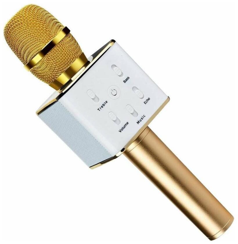 CHG Q7 Handheld Wireless Bluetooth Karaoke Singing Mic Speaker Player Microphone (Gold)
CHG Q7 Handheld Wireless Bluetooth Karaoke Singing Mic Speaker Player Microphone (Gold)
