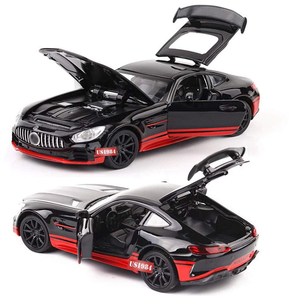 Die-Cast 4 Wheel Drive Metal Benz AMG GT3 Pull Back Car with 4 Openable Doors Engine Cover Tail with Front and Rear Light and Music for Boys and Girls (Assorted Colour)
Die-Cast 4 Wheel Drive Metal Benz AMG GT3 Pull Back Car with 4 Openable Doors Engine Cover Tail with Front and Rear Light and Music for Boys and Girls (Assorted Colour)