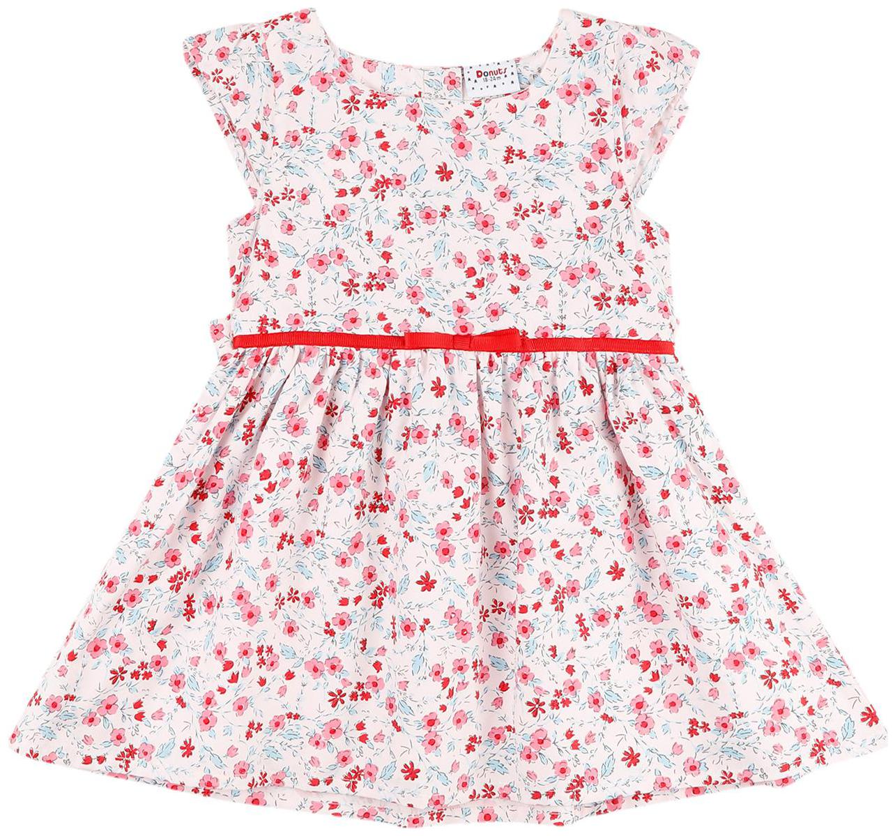 Donuts Baby girl Cotton Printed Princess frock - Pink